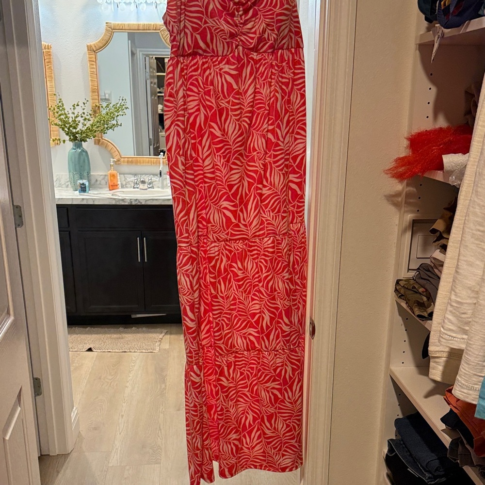 Elegant Red Maxi Dress